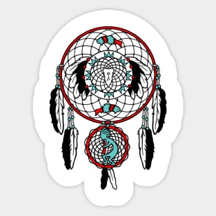 Kokopelli Dreamcatcher Sticker